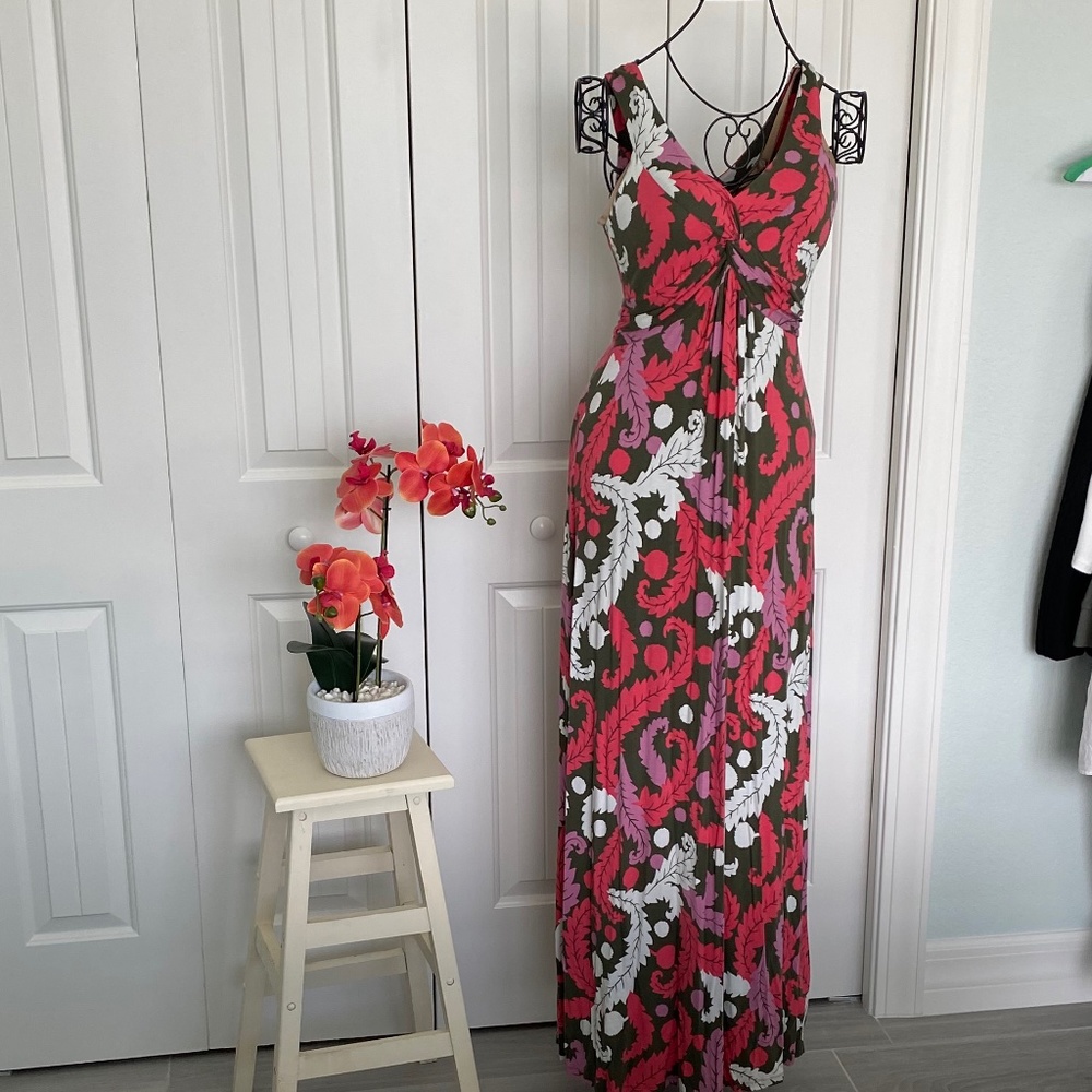 Boden Floral Maxi Dress Sz 6L